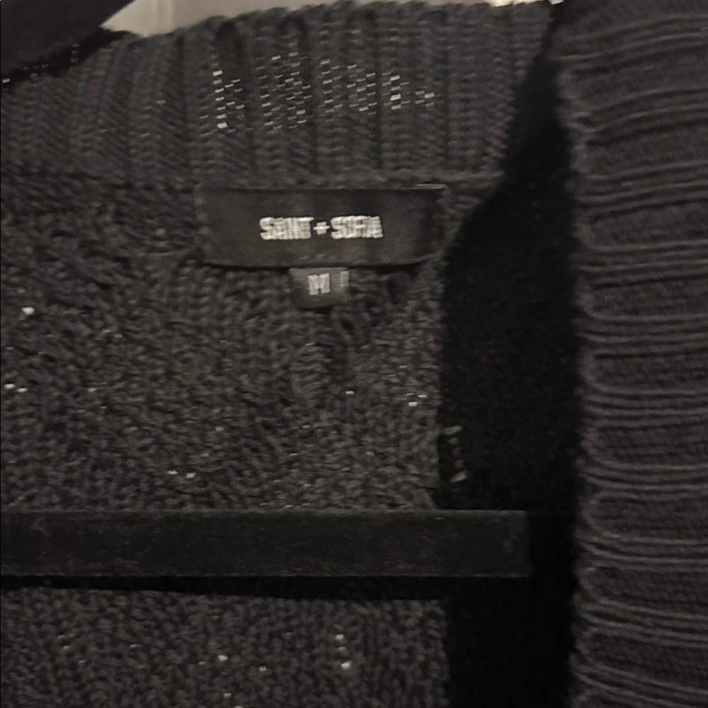 Saint + Sofia Bronte Cable Knit Cardigan - image 3